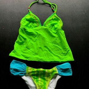 NWT Arizona Jean Co. Juniors Colorful Bikini / Tankini